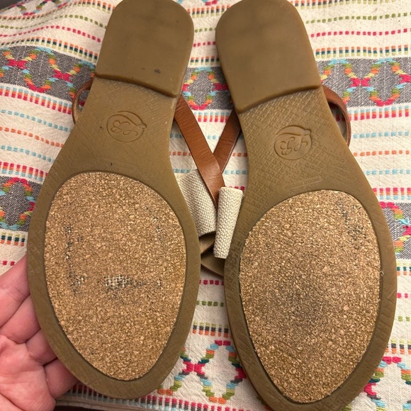 Lucky Brand Women's Tan and Cream Sandals 8.5 - Picture 7 of 8